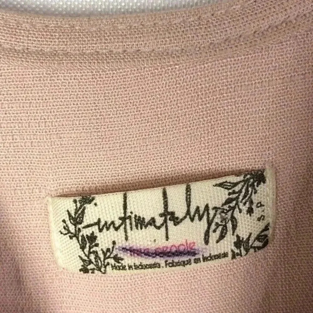 Free People Intimately Light Pink Tie Front Babydoll Tank Top S - Picture 4 of 4